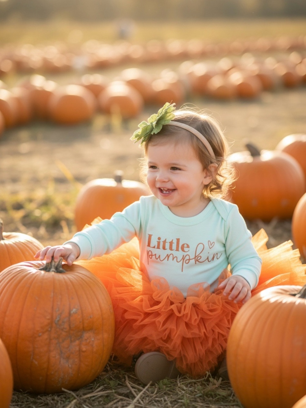 Baby girl "Little 🎃 pumpkin"  Halloween/Thanksgiving